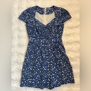 Leifnotes Blue Floral Romper